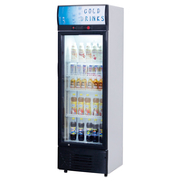 Directly Cooled Glass Door Beverage Cabinet 150L Compact Drink Refrigerator Energy Efficient