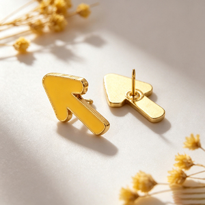 Épinglette en émail dur, croix minimaliste, religieuse catholique, lisse et solide, pour sac à dos, vêtements, décoration, souvenir - Product Image 2