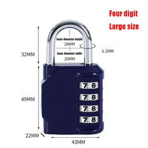 Travel <b>Padlock</b> Anti-theft Backpack Small <b>Padlock</b> Resettable 4 Digit Combination Suitcase Password Code Lock Luggage <b>Padlock</b> - Product Image 6