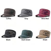 Gorra de Béisbol Deportiva de Algodón Lavado Estilo Vintage, Unisex, Diseño Casual con Letras, Hebilla Ajustable de Cobre Dorado