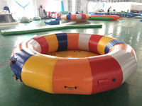 Bateau gyroscopique gonflable pour remorquage Jouet aquatique multijoueur Bateau disco gonflable