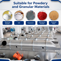 Séchoir tunnel industriel à lit vibrant haute productivité BEAR pour le séchage du sel