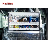 Navihua Monitor de Reposacabezas con Pantalla Táctil Android de 13.3 Pulgadas, Reproductor MP5 para Entretenimiento en el Asiento Trasero, Reproductor de DVD para Auto
