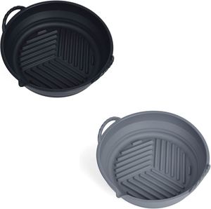 Bandeja para Hornear Redonda Reutilizable y Plegable de 8.5 Pulgadas, Molde para Pastel Antiadherente, Revestimiento de Silicona para Freidora de Aire, Olla de Silicona para Cocinar en Casa - Product Image 2