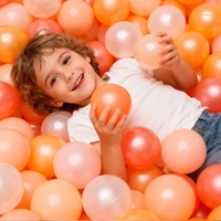 Balles de piscine pour enfants HY Brand, sans phtalates, sans BPA, en plastique PE moulé par soufflage, résistantes à l'écrasement, élastiques, 60 mm, couleurs personnalisées