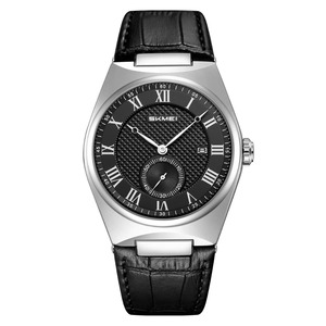 Montre à quartz pour homme, en cuir, légère, mouvement à quartz, grand cadran de 39,2 mm, calendrier sportif, vente en gros - Product Image 1