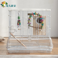 Petite cage à oiseaux pour perruches, perroquets, agapornis, perruchons, pinsons, canaris, cage en métal pour perroquets pour la maison, cages de reproduction pour perruches