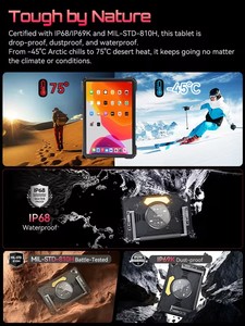 Nueva Tablet Cubot TAB KingKong S con Android 15, Batería de <span class=keywords><strong>15300</strong></span> mAh, 6GB 256GB, Pantalla de 10.1'' 90Hz, Linterna para Camping, Cámara de 48MP, Tablet Resistente - Product Image 3