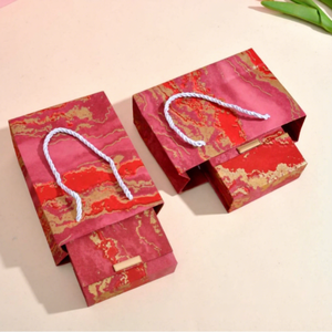 Custom Printed Handmade Plain Paper Jewelry Packaging <b>Box</b> with Carton and Bag for Bracelets Necklace Retail Display - Product Image 5