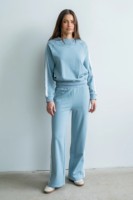Ensemble 2 pièces pour femme, Nouveautés 2026, Survêtement assorti ultra doux en polyester/coton style mousseline