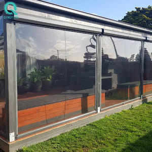QINGYING 테라스 투명 방수 투명 롤 업 블라인드 안뜰 외부 비 증거 - Product Image 1