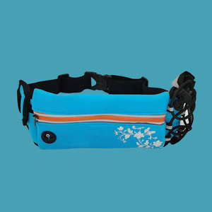 Sac banane de course Canmay bleu et noir avec sangle réglable et porte-bouteille – Unisexe pour sports de plein air, fitness, cyclisme, randonnée - Product Image 3