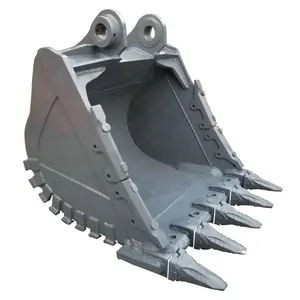 Custom-Made EC480 Rock Bucket dengan Gigi Pin dan Bushing EC210B EC240B EC290B EC320C EC360B EC460B untuk Volvo Excavator Cetakan