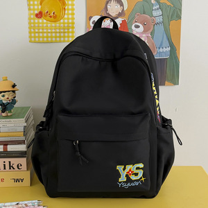Cross-border new american retro letter embroidery <b>backpack</b> 2026 new arrival - Product Image 6