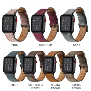 Оптовая продажа, винтажные кожаные ремешки для часов с принтом, роскошный фирменный ремешок для Apple, Samsung, Huawei, Xiaomi