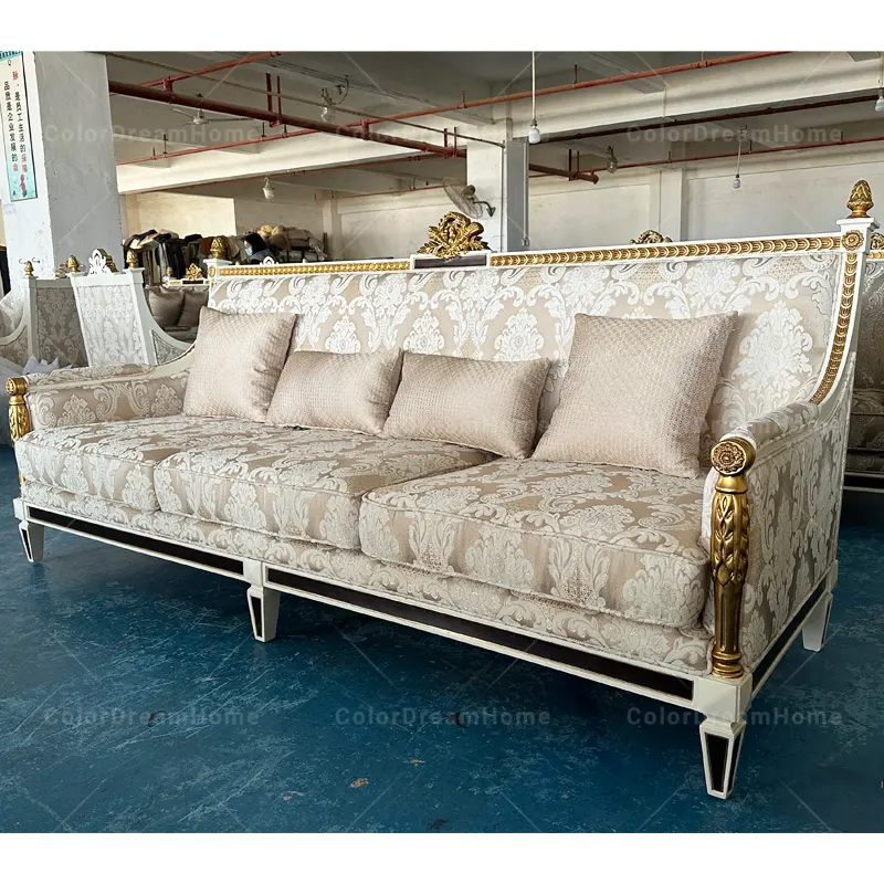 Çin'den özel mobilya üretici yeni tasarım klasik ev mobilya oturma odası kumaş koltuk takımları