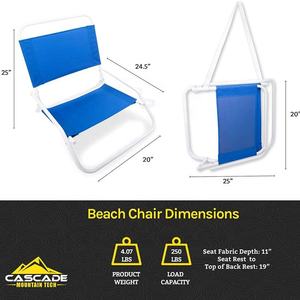 Basso Profilo Sedie a Sdraio con Cinghia di trasporto-Leggero, Pieghevole per la <span class=keywords><strong>Sabbia</strong></span> - Product Image 5