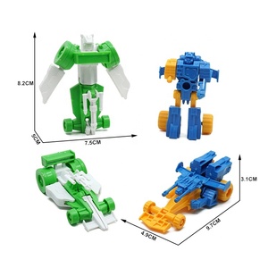 Voiture de <span class=keywords><strong>chariot</strong></span> <span class=keywords><strong>robot</strong></span> déformée en plastique jouets de déformation transformés pour l'oeuf surprise d'enfants - Product Image 1