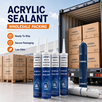 Mastic acrylique blanc OEM prêt à l'emploi pour joints muraux, résistant aux taches, pour cadres de portes, mastic acrylique propre