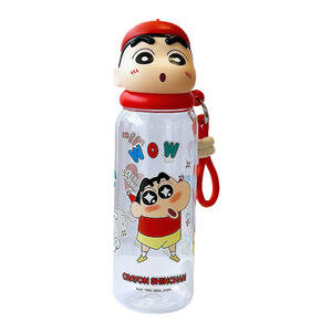 Botella de agua Zuo Mu Crayon Shin-chan de 500 ml a prueba de fugas con correa portátil para estudiantes, regalo para el regreso a clases - Product Image 5