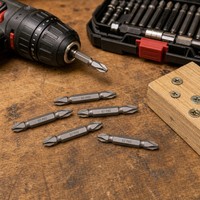 Embouts de tournevis en acier de qualité supérieure PH1 PH2 PH3 50L Finition chromée DIY OEM Personnalisable Pointe magnétique