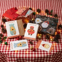 Emballage en papier élégant, enveloppe cadeau, carte d'instructions, emballage cadeau de Noël, boîtes d'expédition en papier exclusives pour les fêtes