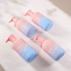 Yuerui Rỗng Gradient Màu 300Ml 500Ml Kem Dưỡng Da Chai Bao Bì Tùy Chỉnh Màn Hình In Ấn Logo Dầu Gội Tóc Điều Hòa Chai - Product Image 1