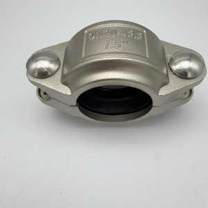 Acoplamientos Ranurados de Acero Inoxidable de Alta Calidad 316/304, Abrazaderas Flexibles de Doble Perno para Mangueras, Abrazaderas Ranuradas de Acero Inoxidable - Product Image 2