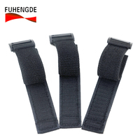 Boucle réutilisable personnalisée, cordon souple pour poignet, boucle auto-agrippante, fixation adhésive, bracelet de montre, attaches de câble, sangles de serrage, ruban 100% nylon