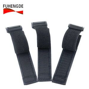 バックル再利用可能カスタムソフトリストワイヤーコードフックループ自己接着留め時計バンドケーブルタイシンチストラップ100% ナイロンテープ - Product Image 2