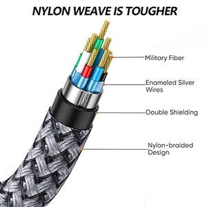 Dajiang Tùy Chỉnh 3.5Mm Nam Để 3.5Mm Nam Trrs Cáp Âm Thanh Hi-Fi Âm Thanh 4-Cực AUX Cáp <span class=keywords><strong>Adapter</strong></span> Phụ Trợ Dây Cho Xe Máy Ảnh - Product Image 6