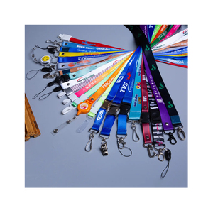 High Quality Cheap Custom Nylon/Polyester Neck Strap Dye Sublimation Printing Cute Cartoon Character Anime Lanyard Metal Clip