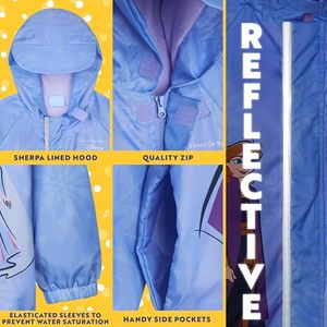 Combinaison de pluie imperméable en polyester pour enfants, style dessin animé, avec capuche, pour filles, randonnée en extérieur - Product Image 5