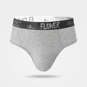 Private Label Men Brief Underwear Mid Rise White <b>Black</b> Grey Comfort Breathable Stock Premium Cotton Underwear for Men - Product Image 2