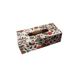 AZ ENTERPRISES Boîte à mouchoirs décorative classique en bois à motif floral, imprimée Meena, faite à la main, écologique, durable, pour la maison - Product Image 5