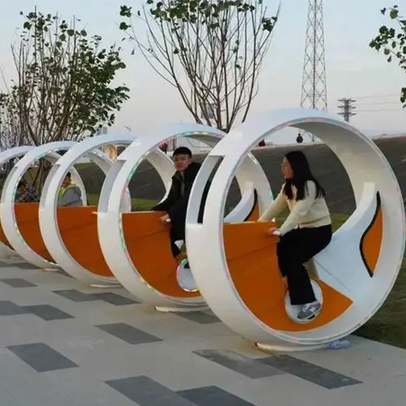 Permainan proyeksi hiburan air mancur sepeda interaktif, menari luar ruangan air menyenangkan atraksi olahraga dinamis