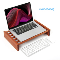Support de bureau réglable en bois pour ordinateur portable convertible EBook Cookbook Holder pliable Notebook Riser Extensible Notebook Stand