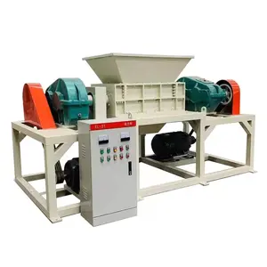 Plastic Metal Steel Paper Office Single and Double Shaft Shredder Machine for Recycling Waste for Sale