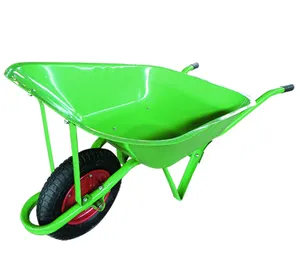 Construction Steel Wheelbarrow Popular in Nigeria Market mit 3.00-8 Tyre WB6200