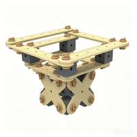 Blocs de construction en bois torsadables et sécurisés, ensemble de construction modulaire pour enfants, fabrication de modèles et exploration DIY
