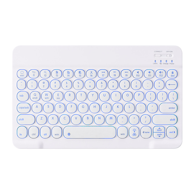 Factory Typewriter Keyboard for Android IOS Windows Smart TV/Phone Tablet Universal RGB Backlit BT Wireless Keyboard