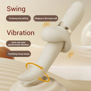 Fabrika toptan 7 frekans çift motorlu su geçirmez stimülasyon narin dil dokunmatik vibratör kadınlar için - Product Image 1