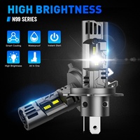Novsight N99 100W 24000LM 6500K H4 H13 H11 9005 9006 9004 Ampoule LED Canbus pour phare de voiture, phares LED automobiles