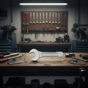 Llave de boca abierta de 249 mm de longitud, de acero, para herramientas de reparación mecánica - Product Image 3