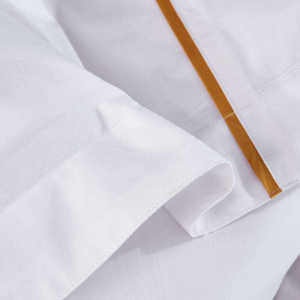 Ensemble de literie brodée en coton 100% de luxe pour hôtel cinq étoiles, blanc, quatre pièces, taille king queen, fournitures hôtelières, draps - Product Image 2