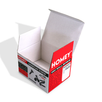 Bon marché, boîte postale d'emballage d'outil d'impression coloré avec logo personnalisé de qualité supérieure, boîtes en papier ivoire avec fenêtre en PVC