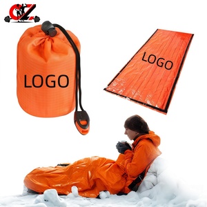 Sac de couchage d'urgence CZFIT, portable, imperméable et durable, isolation extérieure, équipé d'un sifflet de secours - Product Image 3