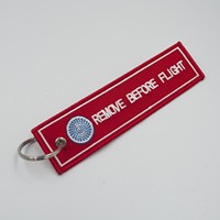 Porte-clés brodés en polyester découpé au laser, plusieurs couleurs, design écologique pour sacs à dos et motos - Logo personnalisé