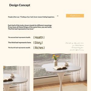 Escritorio con Diseño de Trébol de Cuatro Hojas para la Felicidad, el Amor, la Salud, la Fama, la <span class=keywords><strong>Gloria</strong></span>, la Riqueza, el Hogar, el Estudio y la Buena Suerte - Product Image 2