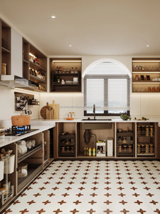 Juego de gabinetes de cocina pequeños de diseño <span class=keywords><strong>Simple</strong></span> moderno personalizado de alta calidad, respetuosos con el medio ambiente para comedor, uso de bodega, incluye grifo - Product Image 5